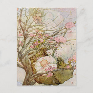 Hübsches Baby Mädchen Postkarte