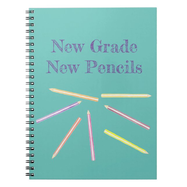 Hübsches Back-to-School-Notebook Notizblock (Vorderseite)