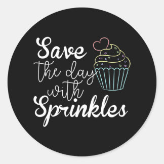 Hübsches Backen für hausgemachte Konditorgebäck Ko Runder Aufkleber