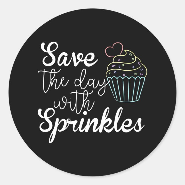 Hübsches Backen für hausgemachte Konditorgebäck Ko Runder Aufkleber (Vorderseite)