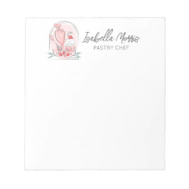 Hübsches Backgebäck Personalisiert Notizblock