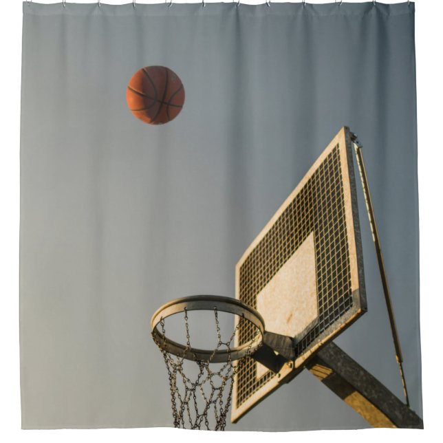 Hübsches Basketballgeschenk Duschvorhang (Vorderseite)
