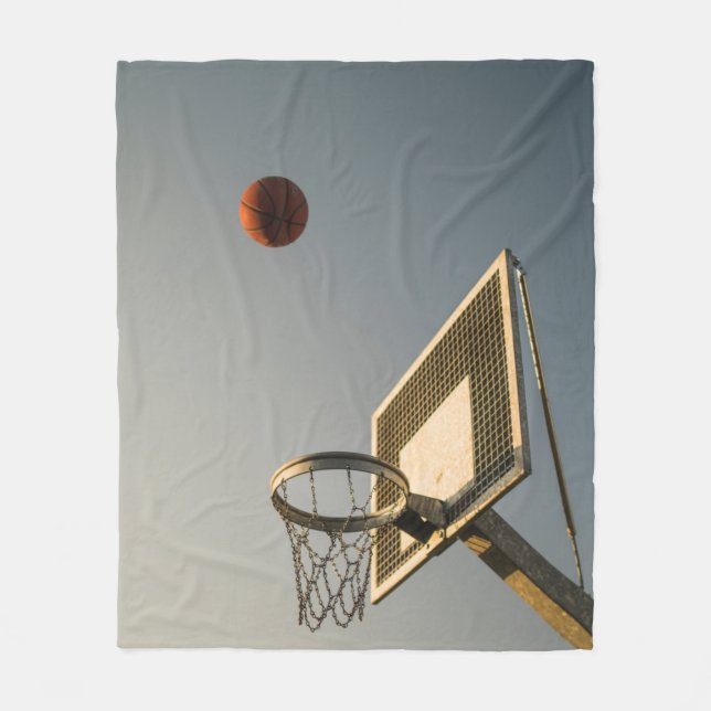 Hübsches Basketballgeschenk Fleecedecke (Vorderseite)
