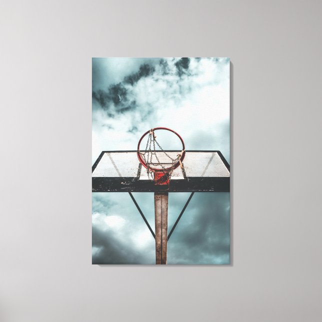 Hübsches Basketballgeschenk Leinwanddruck (Vorderseite)