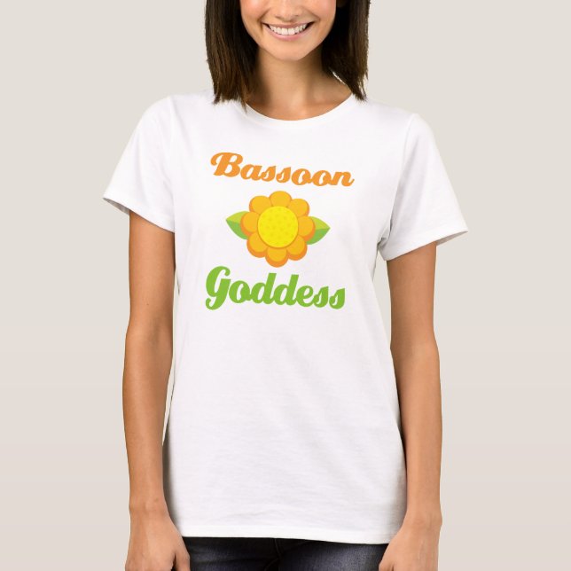 Hübsches Bassoon Goddess T-Shirt (Vorderseite)