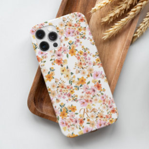 Hübsches Beauty Yellow Orange Ditsy Floral Pattern iPhone 16 Pro Hülle