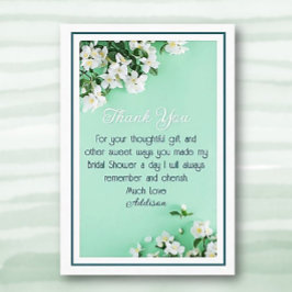 Hübsches benutzerdefiniertes Brautparty Vielen Dan Dankeskarte