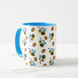 Hübsches Bienenmuster Tasse