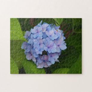Hübsches Blau- und Rosa-Hydrangea-Foto Puzzle