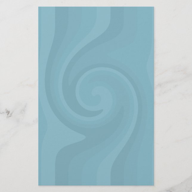 Hübsches blaues Schreibpapier Briefpapier (Vorderseite)