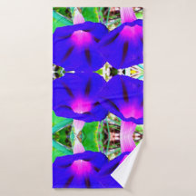 Hübsches Blumenbad-Tuch-Set