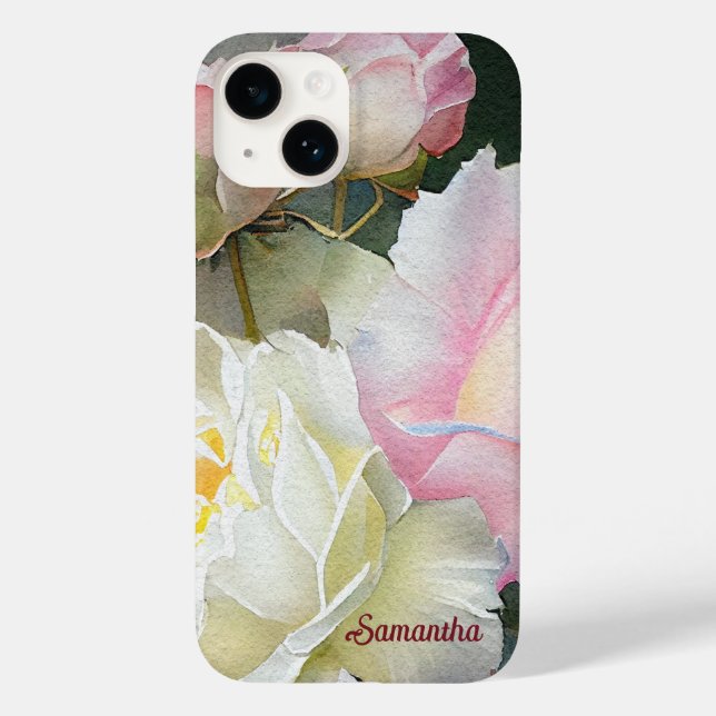 Hübsches Blumendesign Case-Mate iPhone Hülle (Rückseite)