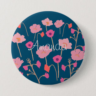 Hübsches Blumengeschenk Button