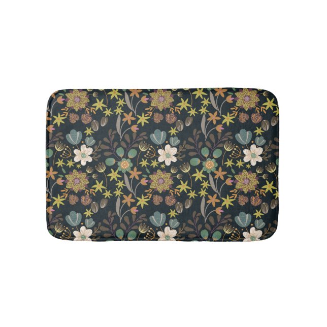 Hübsches Blumenmuster Badematte (Vorderseite)