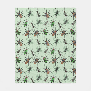 Hübsches Blumenmuster Fleecedecke