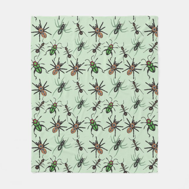 Hübsches Blumenmuster Fleecedecke (Vorderseite)