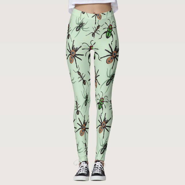 Hübsches Blumenmuster Leggings (Vorderseite)