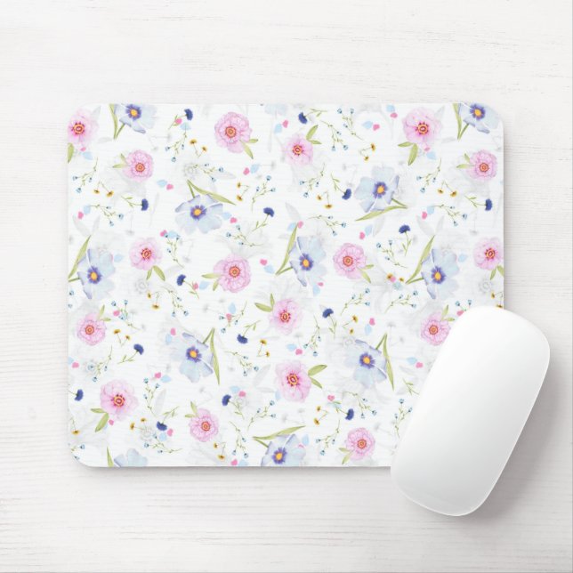 Hübsches Blumenmuster Mousepad (Mit Mouse)