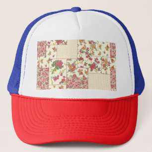 Hübsches Blumenmuster - Nahtloses Design Truckerkappe