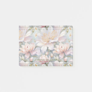 Hübsches Blumenmuster Pfingstrosen Floral Post-it Klebezettel