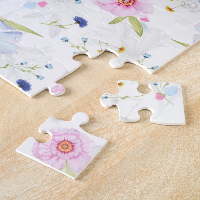 Hübsches Blumenmuster Puzzle (Seite)