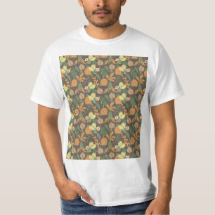 Hübsches Blumenmuster T-Shirt