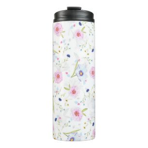 Hübsches Blumenmuster Thermosbecher