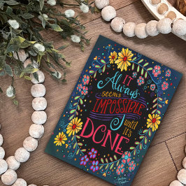 Hübsches Blumenschmuck Alles ist möglich Inspirier Karte