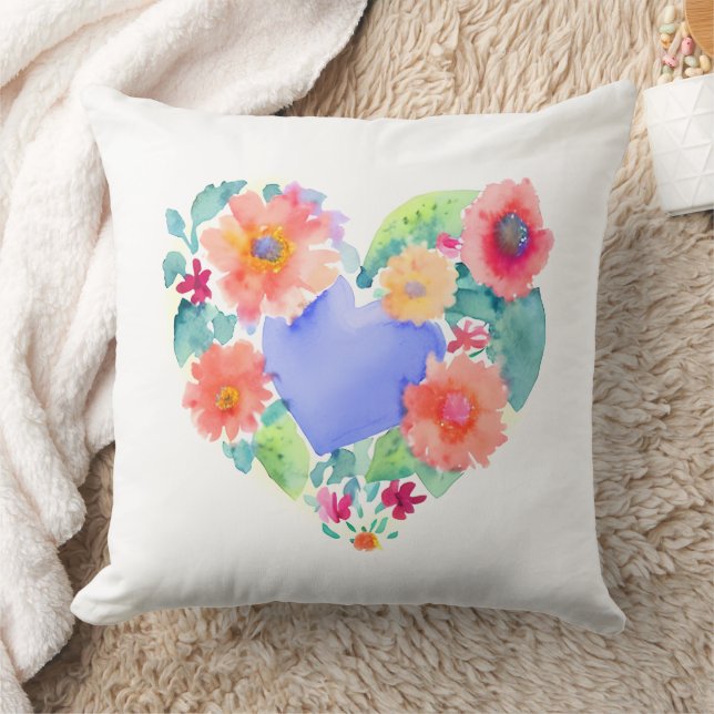 Hübsches Blumenwerk Kissen (Decke)