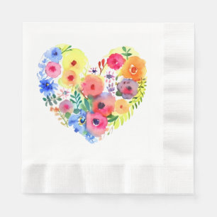 Hübsches Blumenwerk Serviette