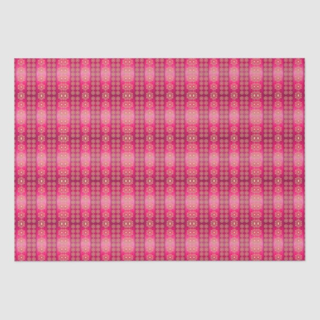Hübsches Boho Pink-Muster Seidenpapier (Vorderseite)
