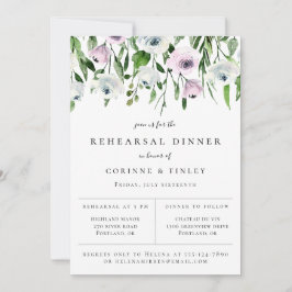 Hübsches botanisches Mauve Probe Ankündigung