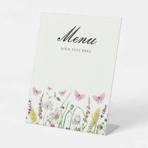 Hübsches Brautparty für Schmetterlinge Sockelschild