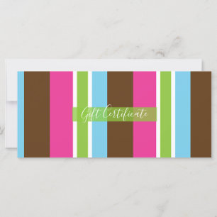 Hübsches bunte Bäckerei-Macarons-Geschenkgutschein