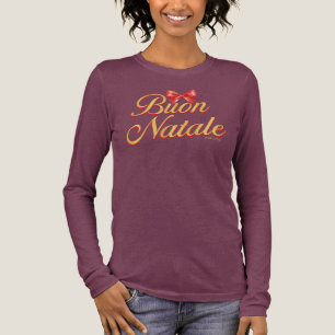 Hübsches Buon Natale mit Schleifendesign Tri-Blend Shirt