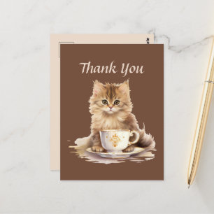 Hübsches Café Danke an die Händler oder Lieferante Postkarte