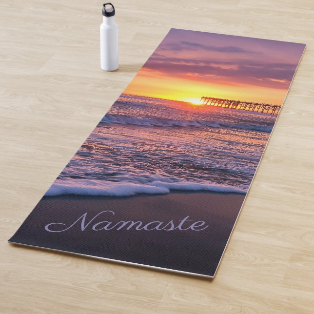 Hübsches California Beach Pier Summer Sunset Yogamatte (Beispiel)
