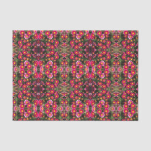 Hübsches Cerise-Muster aus Gänseblümchen für Decou Seidenpapier