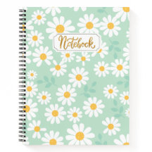 Hübsches Daisy-Muster-Notebook