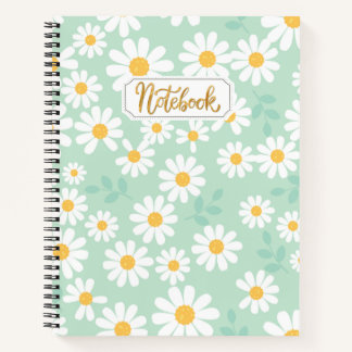 Hübsches Daisy-Muster-Notebook Notizbuch