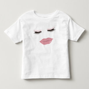 Hübsches das Kleinkind-Rüsche-Kleid der rosa Lip Kleinkind T-shirt