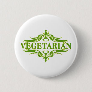 Hübsches Design für Vegetarier Button