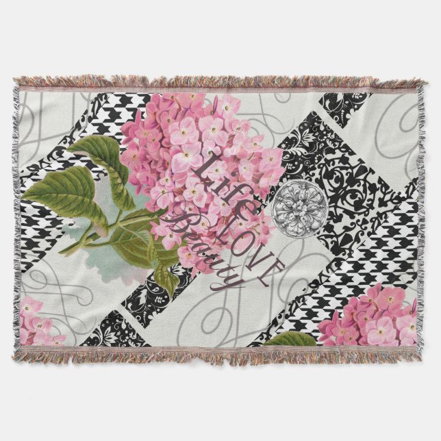 Hübsches Design im Muster Damask Decke (Vorderseite)