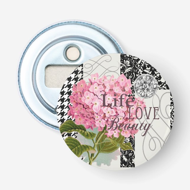 Hübsches Design im Muster Damask Flaschenöffner (Vorderseite)