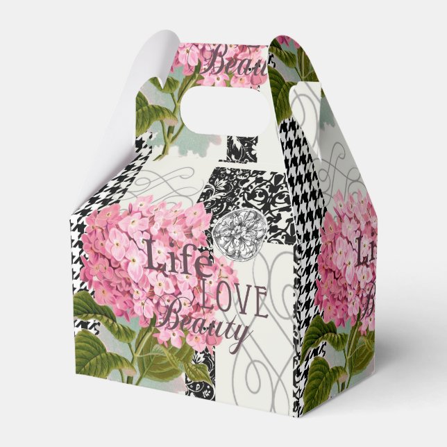 Hübsches Design im Muster Damask Geschenkschachtel (Vorderseite)