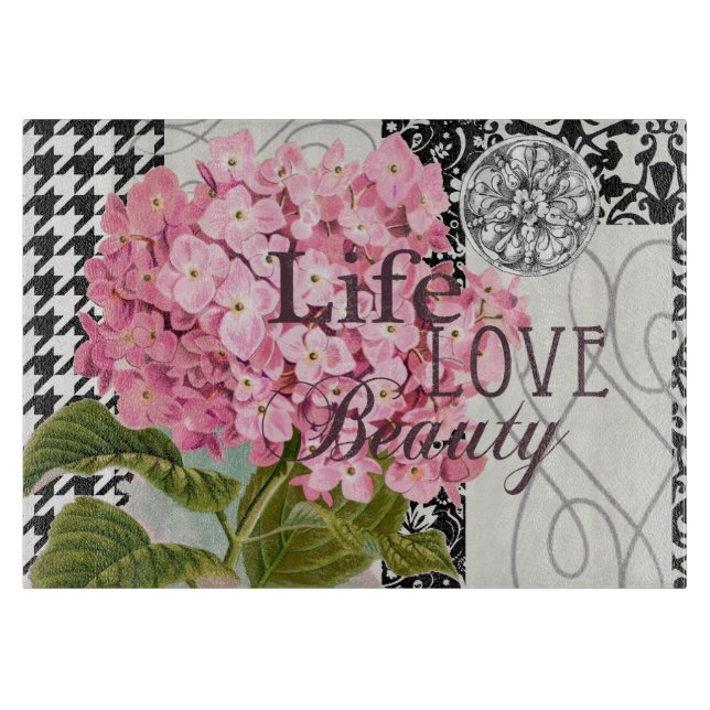 Hübsches Design im Muster Damask Schneidebrett (Vorderseite)