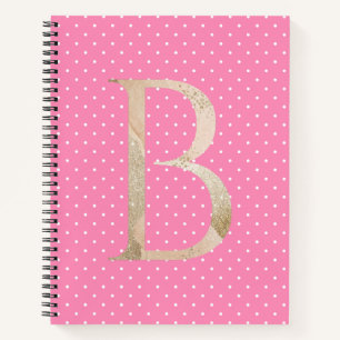 Hübsches Design Polka dot pattern l Girly pink Notizbuch