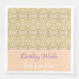 Hübsches Designer Papier Napkins personalisieren T Serviette