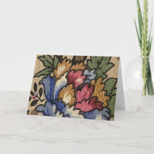 Hübsches Detail aus antikem Tapete Dankeskarte