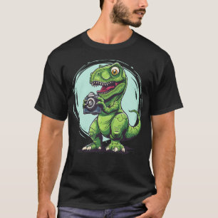 Hübsches Dinosaurier-Fotografen-Kostüm für Jungen T-Shirt